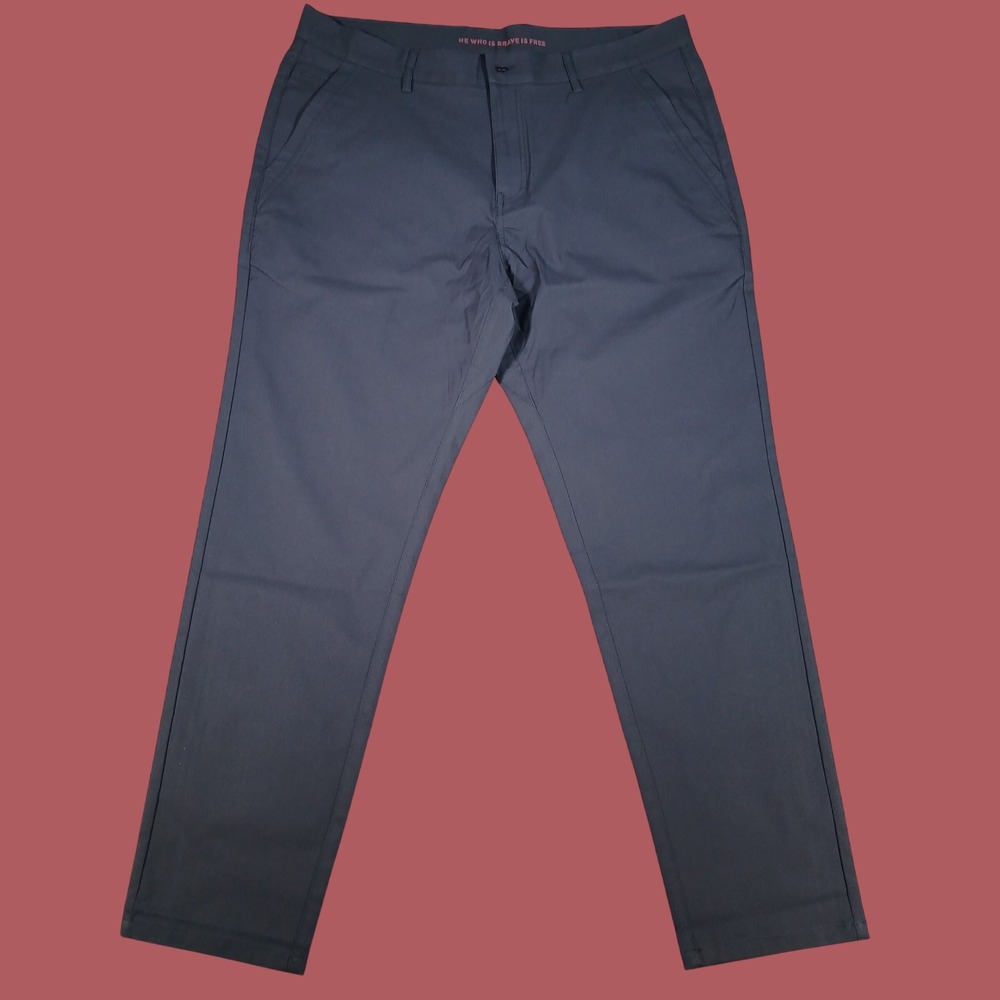 Marcus Pierce Tech Chino Pants Mens 35x30 Navy Blue Golf Travel Trousers